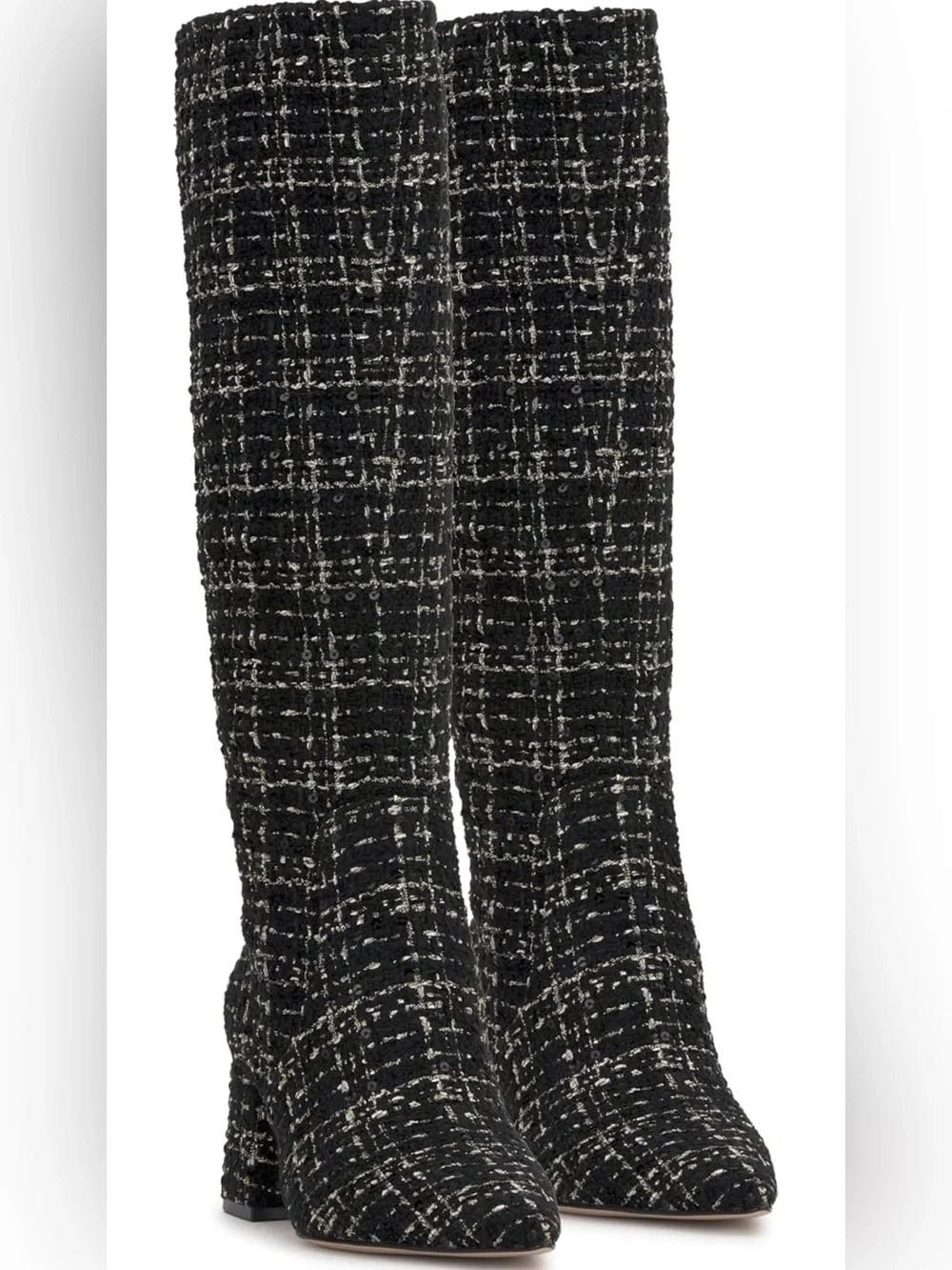 Jessica Simpson Black Tweed Over-the-Knee Boot